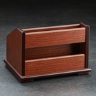 УЦЕНКА Органайзер 4 секции, 2 выдвижных ящика, серия Орех с кантом темным, микс 14×19 10890534