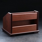 УЦЕНКА Органайзер 4 секции, 2 выдвижных ящика, серия Орех с кантом темным, микс 14×19 10890534