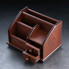 УЦЕНКА Органайзер 4 секции, 2 выдвижных ящика, серия Орех с кантом темным, микс 14×19 10890534