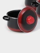 Набор эмалированных кастрюль «Кармен», 3 шт.: 2 л, 4 л, 5.5 л, индукция, чёрный, красный - Фото 3