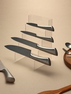 Подставка под ножи 15×15×25 см, 4 места, оргстекло 2 мм, прозрачный - Фото 2