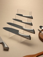 Подставка под ножи 15×15×25 см, 4 места, оргстекло 2 мм, прозрачный - Фото 4