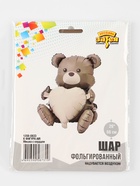 Воздушный шар фольгированный 26" «Мишка с сердцем», под воздух - Фото 4