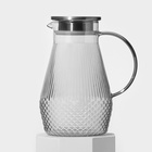 УЦЕНКА Кувшин, 1.65 л + 3 кружки, 240 мл, цветное стекло, в упаковке - Фото 5