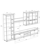 Гостиная «Прага 2 », цвет дуб делано/ графит софт - Фото 2