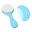 УЦЕНКА Расчёска детская, массажная щётка для волос M&B, от 0 мес., бирюзовый - Фото 4