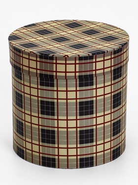 Шляпная коробка, Шотландская клетка , 20 х 20 см