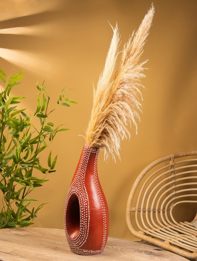 Ваза терракота «Рамос», 22×19×54 см, керамика