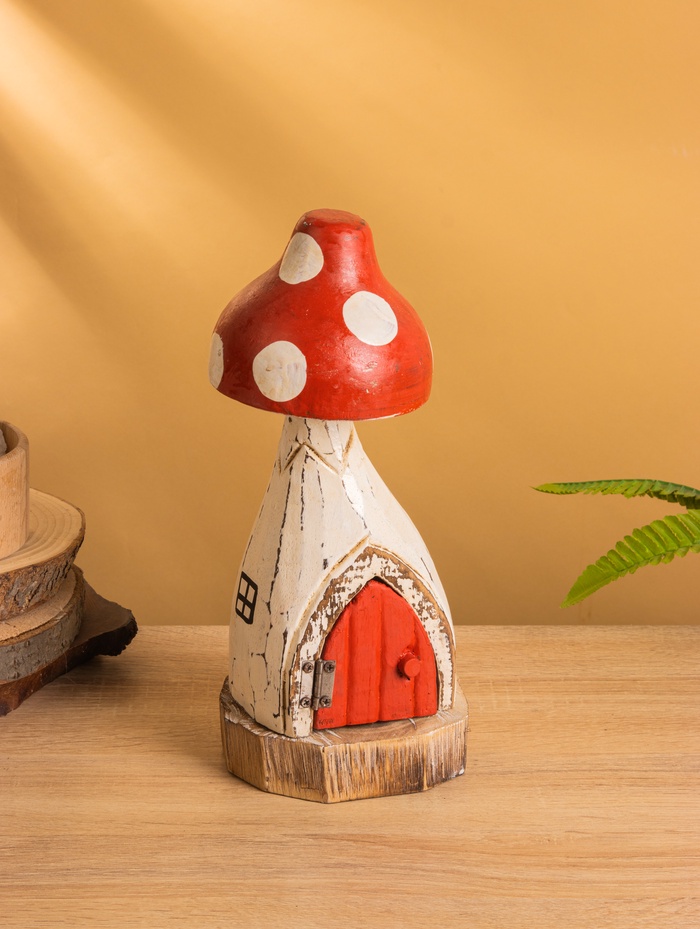 Сувенир «Домик гриб», 13×12×29 см, дерево - Фото 1
