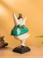 Фигурка на подставке «Балерина», 14×8×25 см, дерево, зелёная 10465056 - фото 16523193