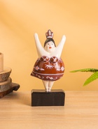 Фигурка на подставке «Балерина», 11×7×23 см, дерево, красная - фото 44189550