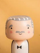 Деревянная кукла кокеши «Альфред», 7.5×8×16 см - фото 809159774