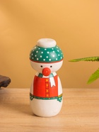 Японская кукла кокеши «Снеговичок», 7×7.5×15 см - Фото 2