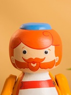 Деревянная кукла кокеши «Рыбак Бо», 11×9×15 см - фото 809159793