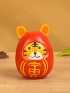 Японская кукла кокеши «Тигренок», 6×6×9 см, красная - Фото 2