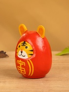 Японская кукла кокеши «Тигренок», 6×6×9 см, красная - Фото 3