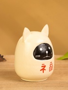 Японская кукла «Кокеши. Котик», 6×6×9 см, чёрно-белая - Фото 3