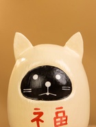 Японская кукла «Кокеши. Котик», 6×6×9 см, чёрно-белая - Фото 6