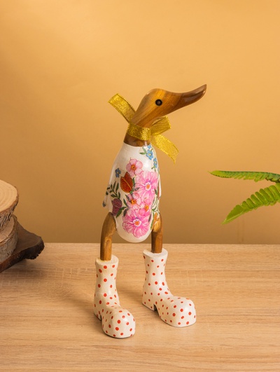 Сувенир «Утка в сапожках», 13×10×24 см, дерево