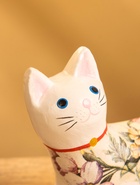 Сувенир «Котик в цветах», 13×3×9 см, дерево, белый 10465121 - фото 16595048