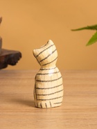 Сувенир «Полосатый кот», 8×3.5×2.5 см, дерево 10465123 - фото 14659191
