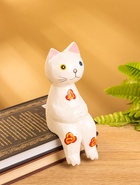 Сувенир «Кот сидячий», 7×5×15 см, дерево, белый - фото 46380728