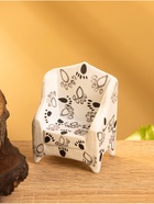 Мебель для кукол «Кресло со следами», 5×3×7.5 см, дерево, чёрно-белая - Фото 4