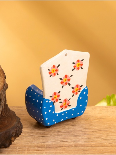 Мебель для кукол «Кресло с цветами», 5×3×7.5 см, дерево