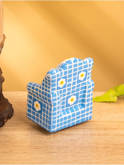 Мебель для кукол «Кресло с ромашками», 8.5×5.5×4.5 см, дерево