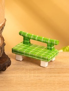 Мебель для кукол «Скамейка», 8.5×4×5 см, дерево, зелёная 10465177 - фото 16595173