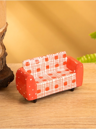 Мебель для кукол «Кресло», 10×4×5.5 см, дерево, красная