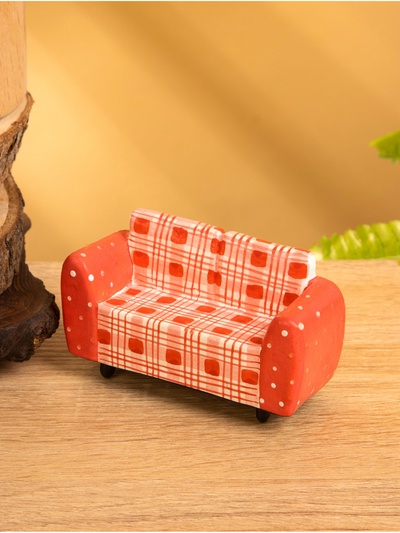 Мебель для кукол «Кресло», 10×4×5.5 см, дерево, красная