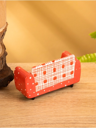 Мебель для кукол «Кресло», 10×4×5.5 см, дерево, красная