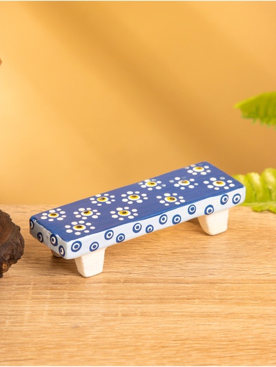Мебель для кукол «Столик с ромашками», 10×2×3 см, дерево, голубая
