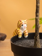Сувенир «Цепкий Котёнок», 2.5×3.5×7 см, дерево, оранжевый 10465201 - фото 14659247