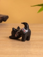 Сувенир «Потягивающийся Кот», 2.5×6×5 см, дерево, чёрный 10465202 - фото 16523320