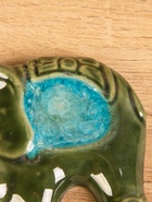 Подставка под благовония "Слон" керамика, цв. зелёный, 8х6,5х1 см 10485099 - фото 319865897