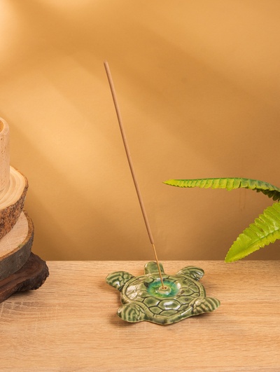 Подставка под благовония «Морская черепаха», 10×10×2 см, керамика, МИКС