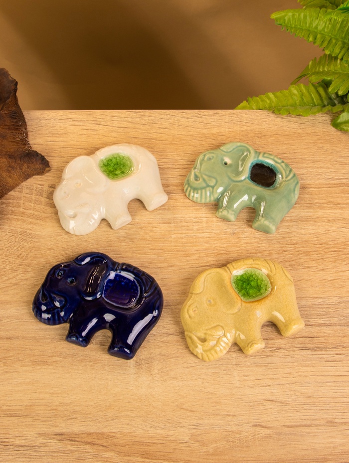 Подставка под благовония «Слоник», 7×8.5×0.8 см, керамика, МИКС - Фото 1