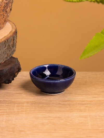 Соусник, 4.5×4.5×2 см, керамика, синий