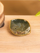 Мыльница «Геккон на листочке», 13×11×2.5 см, керамика, зелёная - Фото 4