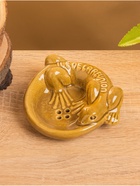 Мыльница «Хвостатый геккон», 11×11×3 см, керамика, коричневая - Фото 3