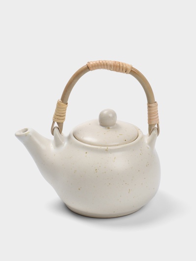 Чайник заварочный «Камень», 18×18×12 см, керамика, бежевый в крошку