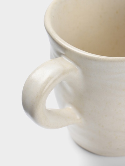 Чашка с блюдцем «Камень 2», 13×13×10 см, керамика, бежевая в крошку