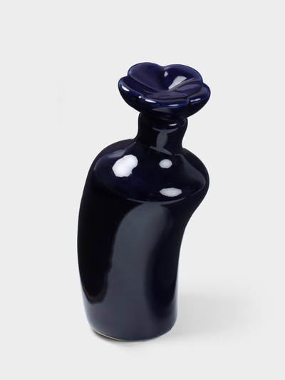 Сосуд для масла «Антика», 5×5×12 см, керамика, синий