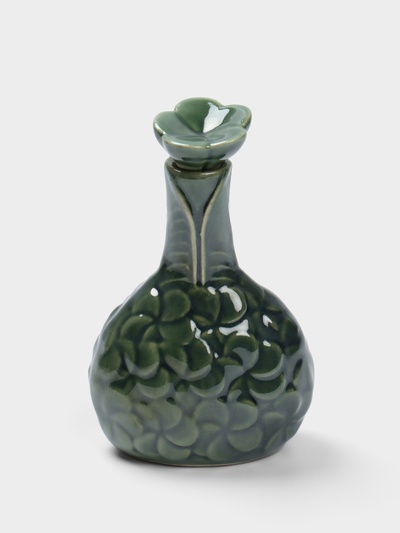 Сосуд для масла «Тропики», 9×5.5×14 см, керамика, зелёный