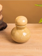 Ёмкость для шампуня, 8.5×8.5×11 см, керамика, бежевая - Фото 2