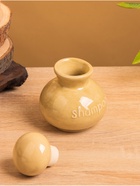 Ёмкость для шампуня, 8.5×8.5×11 см, керамика, бежевая - Фото 4