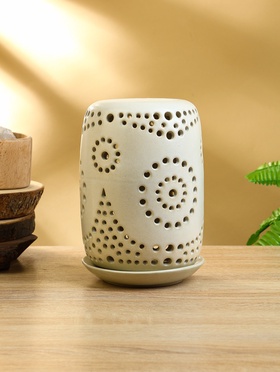 Подсвечник «Восток», 13×13×19 см, керамика, белый