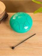 Глюкофон - музыкальный инструмент, 16×16×8 см, нержавеющая сталь, зелёный - Фото 2